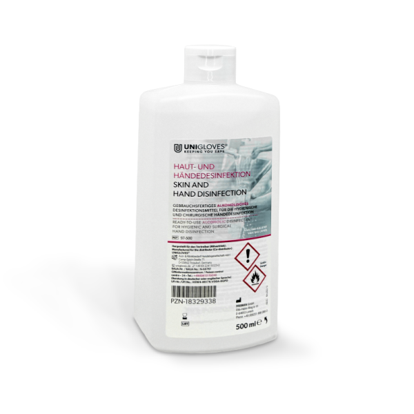 Unigloves H&auml;ndedes. 500 ml, Euroflasche
