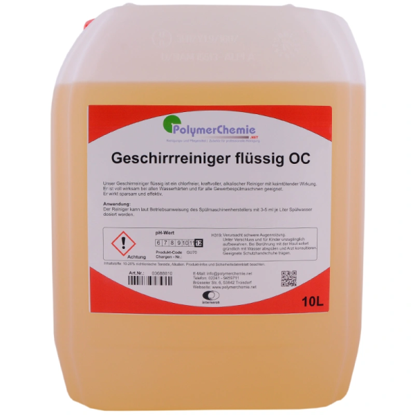 Geschirrreiniger fl&uuml;ssig OC- 10 Liter