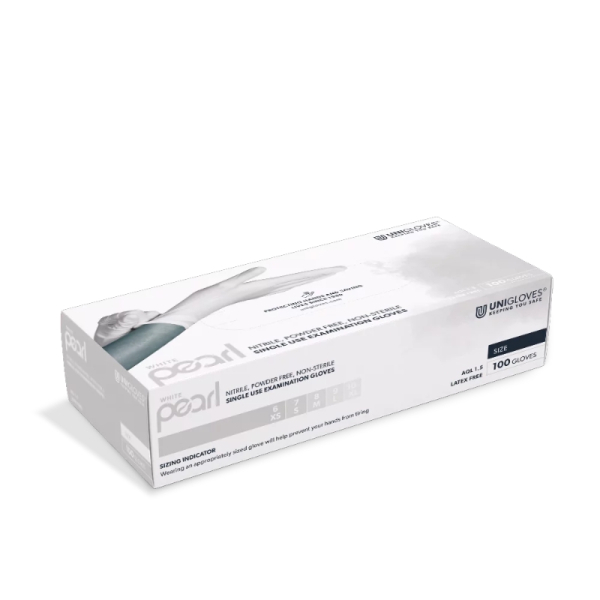 Einmalhandschuh Nitril, White Pearl, Gr. M