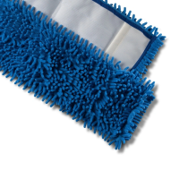 Microfasermopp Chenille blau