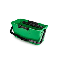 Eimer 12 Liter gr&uuml;n viereckig, mit Ablage